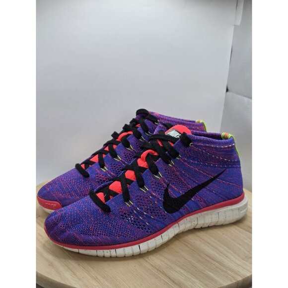 Nike Free Flyknit Chukka Men's Size 8.5 Running Shoes Game Royal - Picture 7 of 10